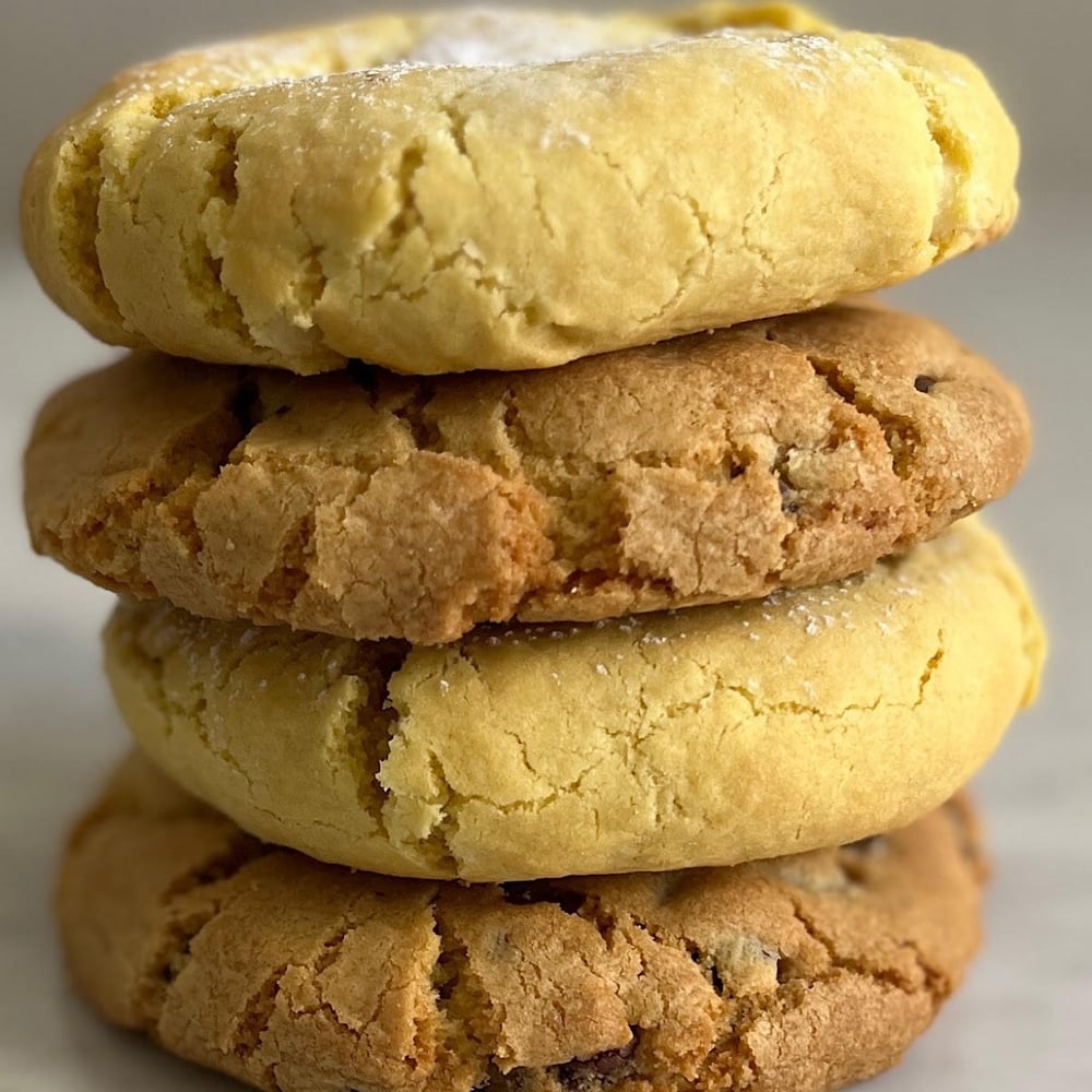 Half and Half Lemon - Choc Cookies