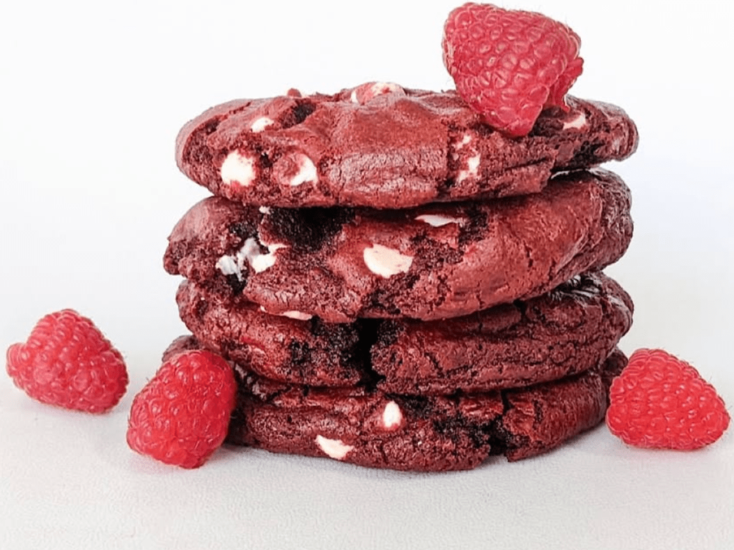 Raspberry Red Velvet - Choc Cookies